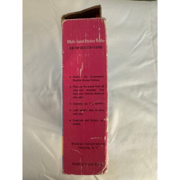 Vintage Windsor Multi-Band Pocket Radio AM, FM, Weather Model 2131 Untested - Picture 13 of 13